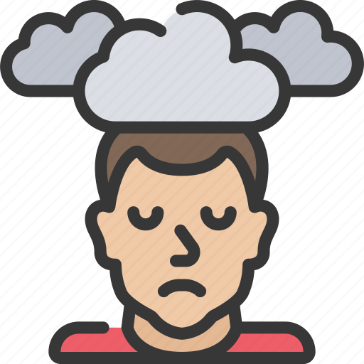 Cloudy, depression, head, health, mental, mind icon - Download on Iconfinder