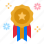 achievement, competition, badge, winner, medal 