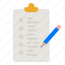 list, checklist, check, paper, clipboard