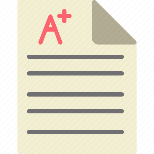 A, plus, card, grade, passed, report, score icon - Download on Iconfinder