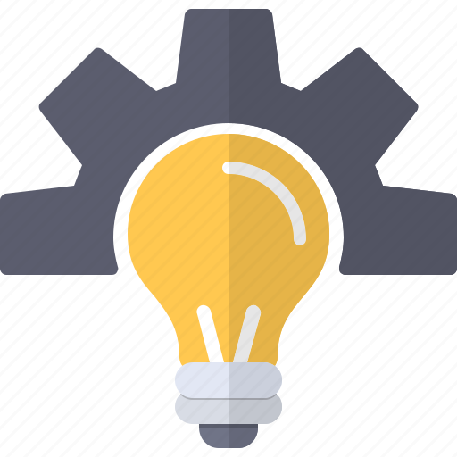 Bulb, cog, creative, development, idea, setting icon - Download on Iconfinder