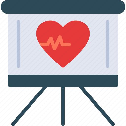 Heart, health, presentation, graph, bar, chart, medical icon - Download on Iconfinder
