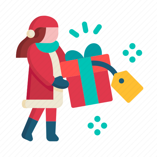 Girl, surprise, woman, female, christmas, shopping, sale icon - Download on Iconfinder
