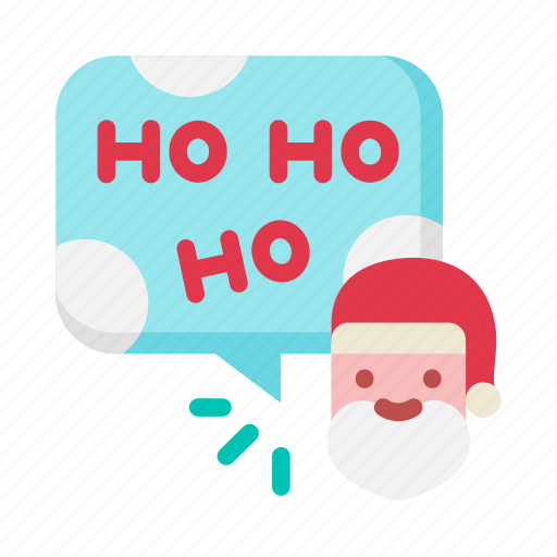 Text, chat, inbox, message, hohoho, santa, christmas icon - Download on Iconfinder