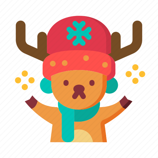 Reindeer, deer, animal, wild, mammal, christmas, cartoon icon - Download on Iconfinder