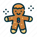gingerbread, man, cookie, biscuit, christmas, cake