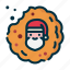 cookie, biscuit, santa claus, christmas, bakery 