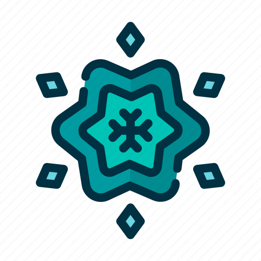 Snowflake, snow, flake, shape, winter, cold, freeze icon - Download on Iconfinder