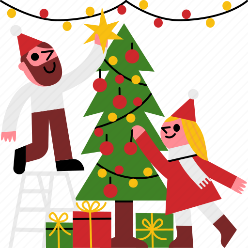 Christmas, party, family, tree, decoration icon - Download on Iconfinder