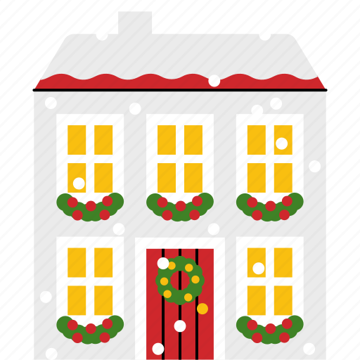 Christmas, house, snow, decoration icon - Download on Iconfinder