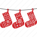 christmas, socks, decoration, ornaments