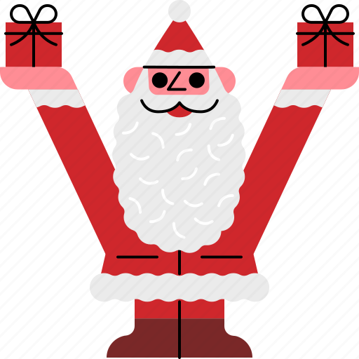 Santa, and, gifts, claus, christmas icon - Download on Iconfinder