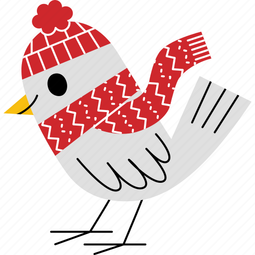 Bird, christmas, element, cold icon - Download on Iconfinder