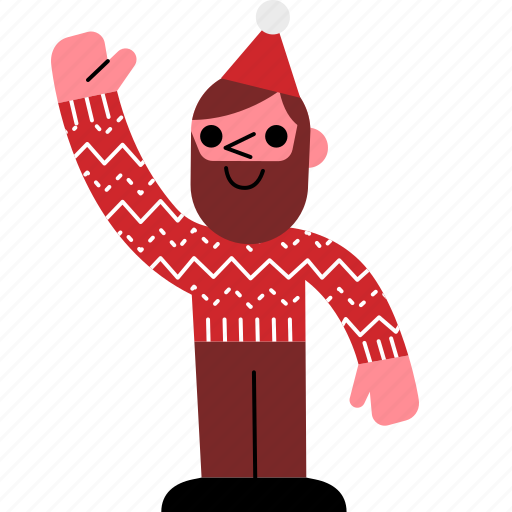 Man, christmas, party, happy icon - Download on Iconfinder
