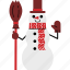 snowman, snow, christmas, winter, character 