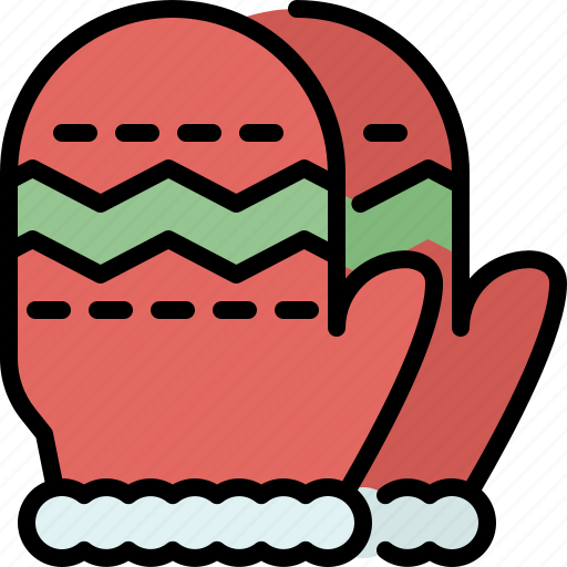 Merry, winter, christmas, glove, holiday, ornament, mittens icon - Download on Iconfinder