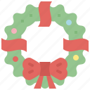 holiday, wreath, xmas, ornament, winter, christmas, merry