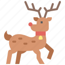 reindeer, holiday, xmas, winter, deer, christmas, merry
