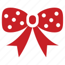 bow, decoration, ribbon, accessory, christmas, hair piece, polkadot 