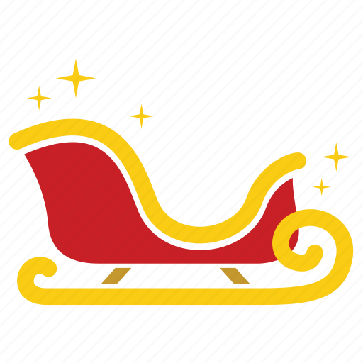 Christmas sleigh, santa sleigh, slay, sleigh, christmas, xmas, merry icon - Download on Iconfinder