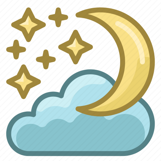 Christmas, cloud, moon, new year, night, winter, xmas icon - Download on Iconfinder