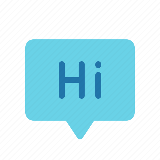 Chat, greeting, hi, message, messenger, text icon - Download on Iconfinder
