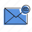 attachment, letter, mail, message, send 