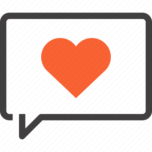 Bubble, communication, conversation, heart, love, message, speech icon - Download on Iconfinder