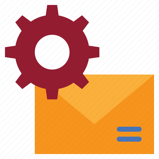 Setting, cog, gear, message, mail, envelope icon - Download on Iconfinder