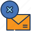 block, message, spam, mail, envelope 