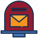 envelope, letter, post, mail, box, message, receive