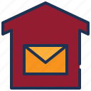 home, letter, post, envelope, mail, box, message