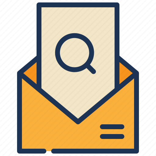 Search, message, mail, envelope, magnifying, glass icon - Download on Iconfinder