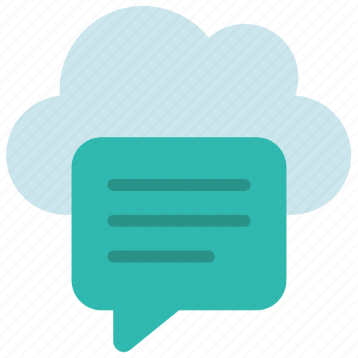 Cloud, message, communicate, messaging, computing, storage icon - Download on Iconfinder