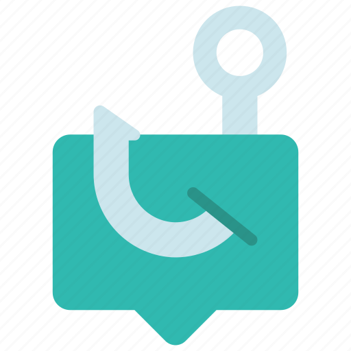 Phishing, message, communicate, messaging, scam, hook icon - Download on Iconfinder