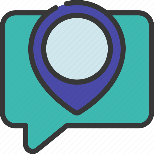 Location, message, communicate, messaging, locate, pin icon - Download on Iconfinder