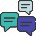 three, messages, communicate, messaging, chat 