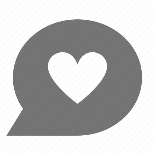 Bubble, chat, heart, favorite, like, message icon - Download on Iconfinder