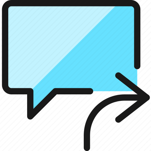 Messages, bubble, square, forward icon - Download on Iconfinder