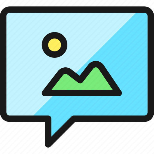 Messages, bubble, square, image icon - Download on Iconfinder