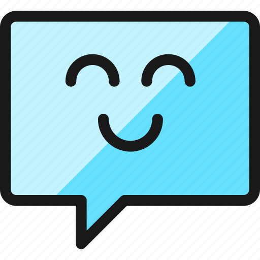 Messages, bubble, square, smile icon - Download on Iconfinder