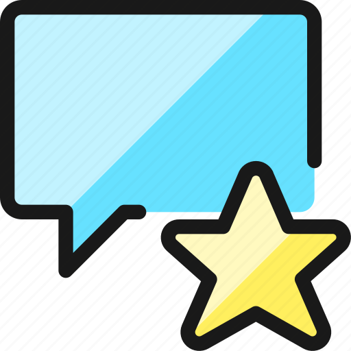 Messages, bubble, square, star icon - Download on Iconfinder