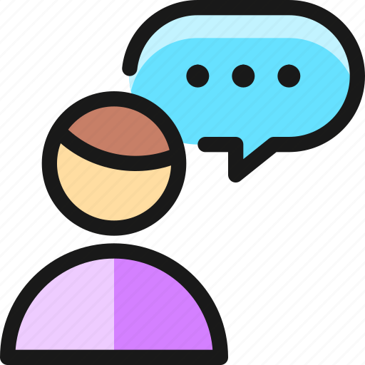 Oval, messages, man, bubble, people icon - Download on Iconfinder