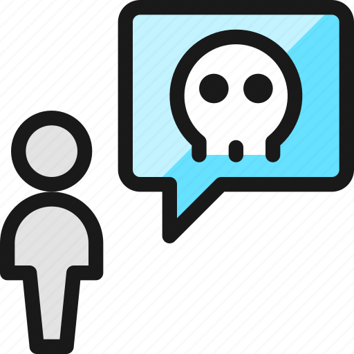 Messages, people, user, skull icon - Download on Iconfinder
