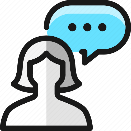 Messages, people, woman, bubble, oval icon - Download on Iconfinder