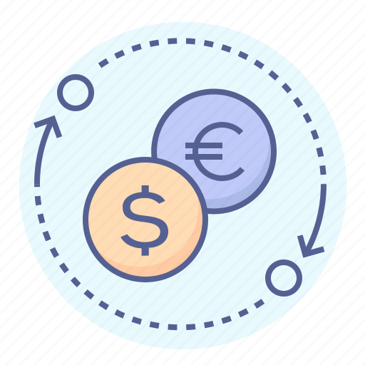 Conversion, currency, dollar, euro, exchange, finance, money icon - Download on Iconfinder