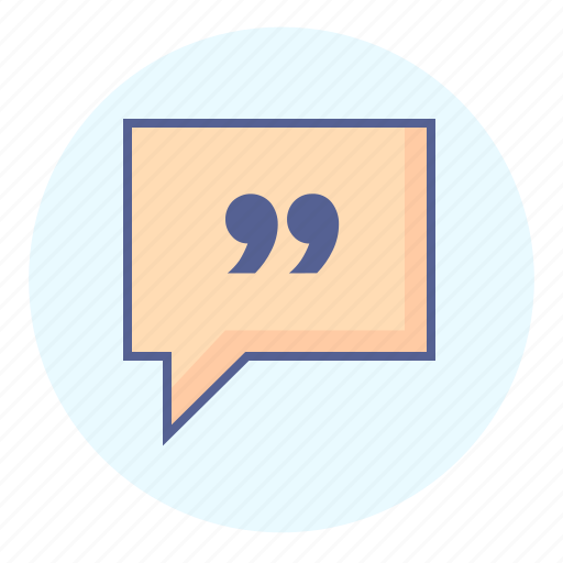 Bubble, cite, double, mark, quotation, quote, speech icon - Download on Iconfinder