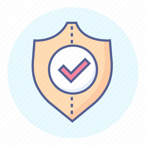 Check, defence, insurance, mark, protection, security, shield icon - Download on Iconfinder