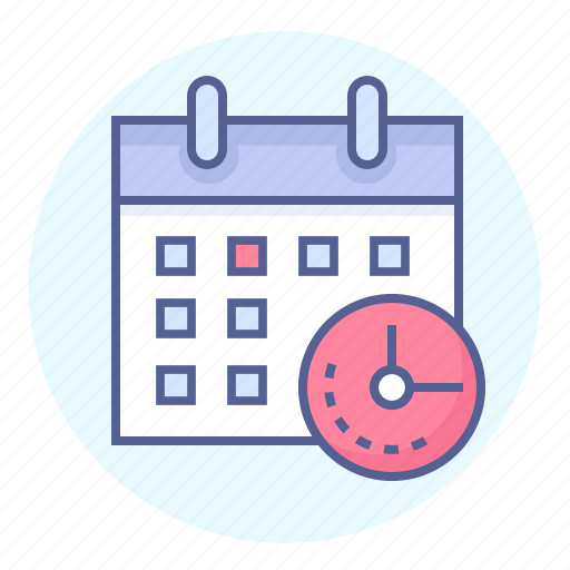 Calendar, clock, date, deadline, due date, schedule, time icon - Download on Iconfinder