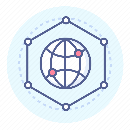 Connected, connection, internet, nework, sharing, six degrees of separation, worldwide icon - Download on Iconfinder